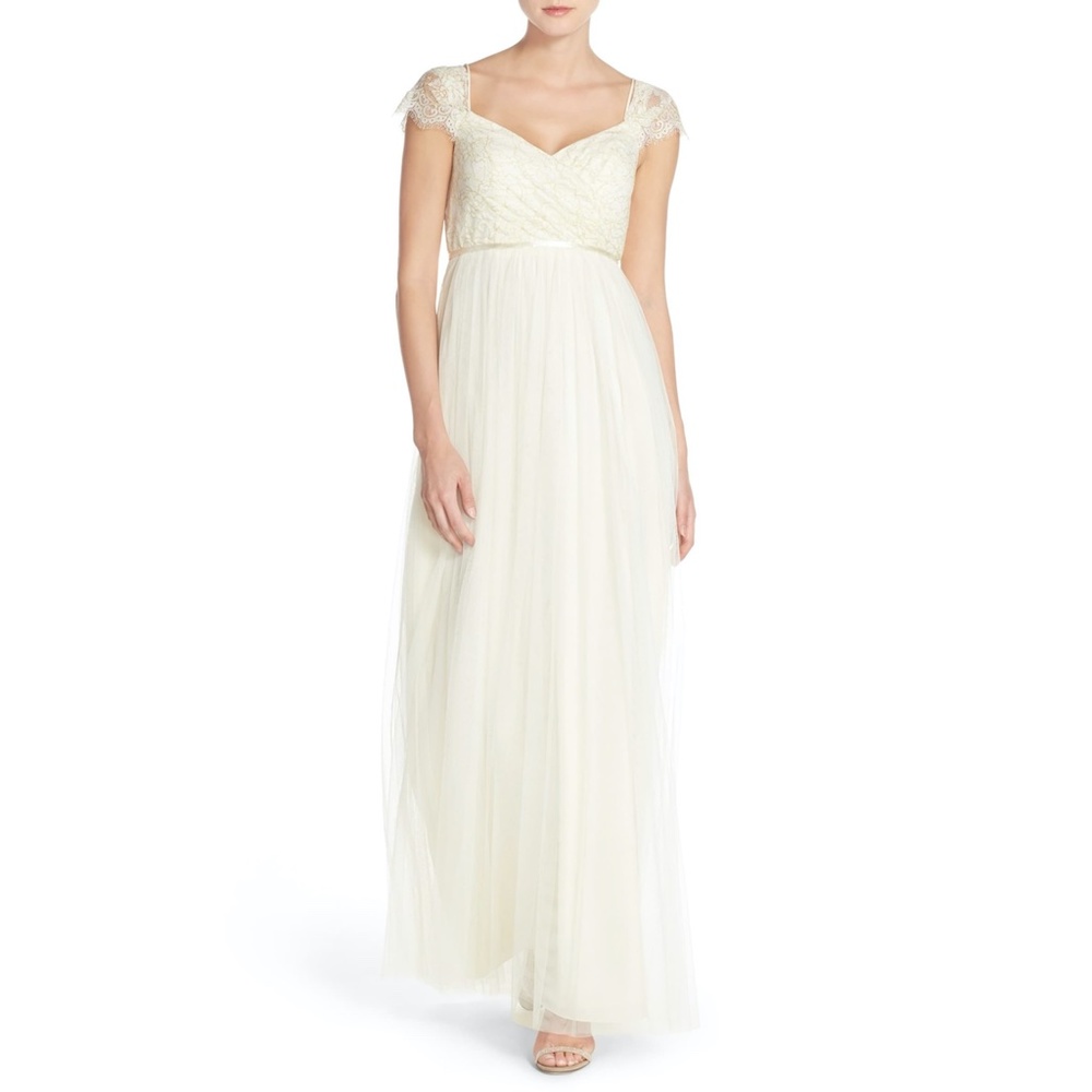 NEW Jenny Yoo Leighton Off the Shoulder Gown